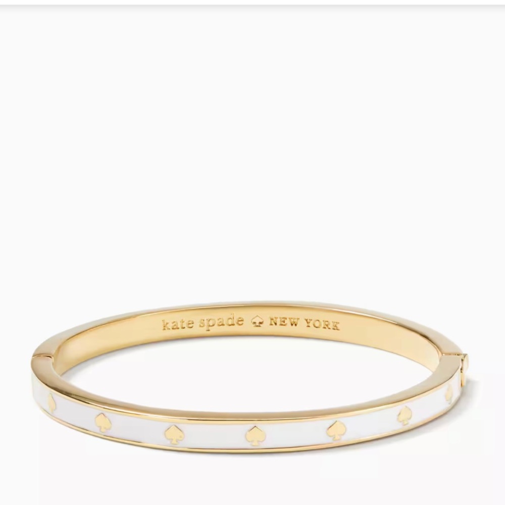 Spot The Spade Enamel Hinged Bangle